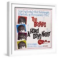 A Hard Day's Night, the Beatles, Paul Mccartney, John Lennon, George Harrison, Ringo Starr, 1964-null-Framed Art Print