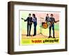 A Hard Days Night, Paul Mccartney, George Harrison, Ringo Starr, John Lennon, 1964-null-Framed Art Print