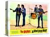 A Hard Days Night, Paul Mccartney, George Harrison, Ringo Starr, John Lennon, 1964-null-Stretched Canvas