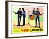 A Hard Days Night, Paul Mccartney, George Harrison, Ringo Starr, John Lennon, 1964-null-Framed Art Print