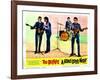 A Hard Days Night, Paul Mccartney, George Harrison, Ringo Starr, John Lennon, 1964-null-Framed Art Print