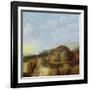 A Hare in a Landscape-Heinrich Lihl-Framed Giclee Print