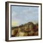 A Hare in a Landscape-Heinrich Lihl-Framed Giclee Print