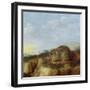 A Hare in a Landscape-Heinrich Lihl-Framed Giclee Print