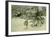 A Hare in the Snow-Bruno Liljefors-Framed Giclee Print