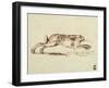 A Hare Running, with Ears Laid Back-James Seymour-Framed Giclee Print