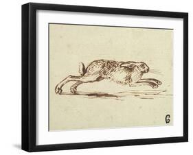 A Hare Running, with Ears Laid Back-James Seymour-Framed Giclee Print