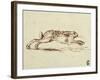 A Hare Running, with Ears Laid Back-James Seymour-Framed Giclee Print