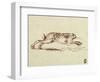 A Hare Running, with Ears Laid Back-James Seymour-Framed Giclee Print