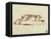 A Hare Running, with Ears Laid Back-James Seymour-Framed Stretched Canvas