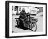 A Harley-Davidson with a Sidecar, 1923-null-Framed Photographic Print