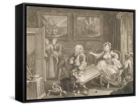 A Harlot's Progress, Plate 2 from the Series "A Harlot's Progress", April 1732-William Hogarth-Framed Stretched Canvas