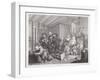 A Harlot's Progress, Plate V, from 'The Original and Genuine Works of William Hogarth'-William Hogarth-Framed Giclee Print