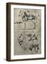 'A Harnessed Cart-Horse and Studies of Harness', c1480 (1945)-Leonardo Da Vinci-Framed Giclee Print