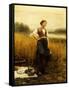 A Harvest Lunch-Daniel Ridgway Knight-Framed Stretched Canvas