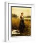 A Harvest Lunch-Daniel Ridgway Knight-Framed Giclee Print