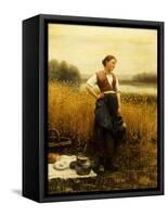 A Harvest Lunch-Daniel Ridgway Knight-Framed Stretched Canvas