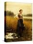 A Harvest Lunch-Daniel Ridgway Knight-Stretched Canvas