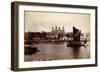 A Hau Barge Passing the Tower of London on the Thames-null-Framed Giclee Print