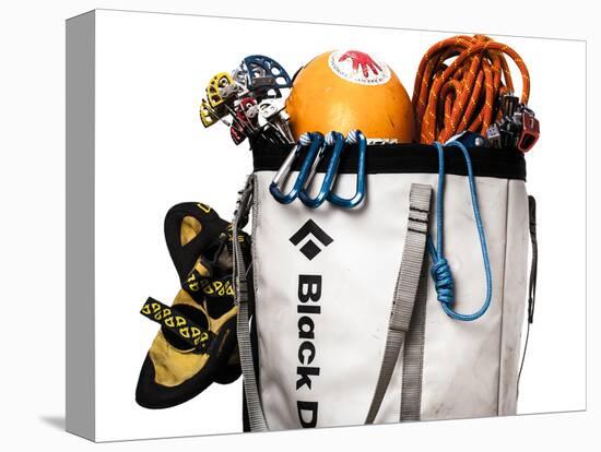 A Haul Bag Overloaded with Rock Climbing Gear-Dan Holz-Stretched Canvas