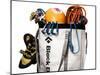 A Haul Bag Overloaded with Rock Climbing Gear-Dan Holz-Mounted Photographic Print