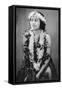 A Hawaiian Hula Dancer Photograph - Hawaii-Lantern Press-Framed Stretched Canvas