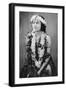 A Hawaiian Hula Dancer Photograph - Hawaii-Lantern Press-Framed Art Print