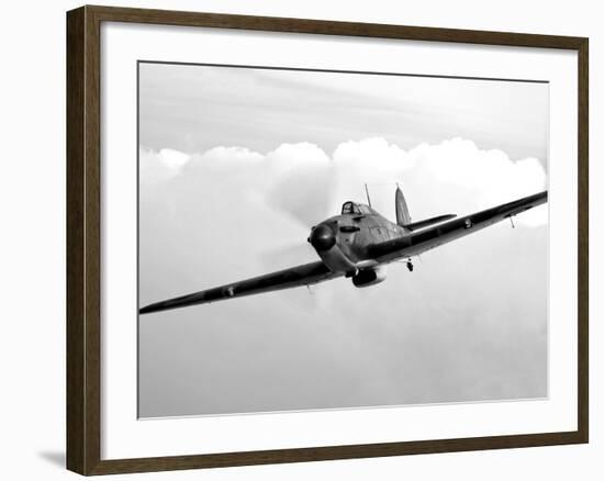 A Hawker Hurricane Aircraft in Flight-Stocktrek Images-Framed Photographic Print