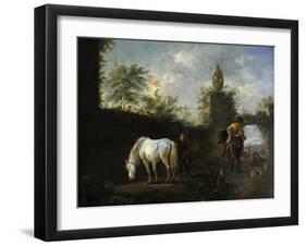 A Hawking Party, C.1665-Philips Wouwermans or Wouvermans-Framed Giclee Print