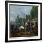 A Hawking Party-Philips Wouwermans Or Wouwerman-Framed Giclee Print