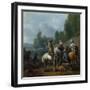 A Hawking Party-Philips Wouwermans Or Wouwerman-Framed Premium Giclee Print