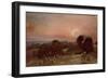 A Hayfield Near East Bergholt at Sunset-John Constable-Framed Giclee Print