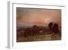 A Hayfield Near East Bergholt at Sunset-John Constable-Framed Giclee Print