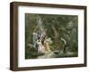 A Hazardous Crossing-Prudent Louis Leray-Framed Giclee Print