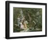 A Hazardous Crossing-Prudent Louis Leray-Framed Giclee Print