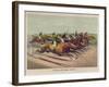 A Head and Head Finish-Currier & Ives-Framed Giclee Print