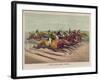 A Head and Head Finish-Currier & Ives-Framed Giclee Print