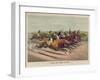 A Head and Head Finish-Currier & Ives-Framed Giclee Print