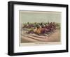 A Head and Head Finish-Currier & Ives-Framed Giclee Print