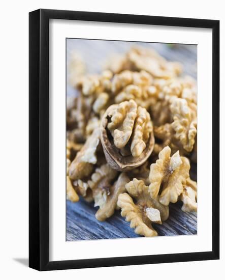 A Heap of Shelled Walnuts-null-Framed Photographic Print