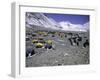 A Heard of Yaks and Tents, Nepal-Michael Brown-Framed Premium Photographic Print