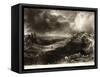 A Heath, from Various Subjects of Landscape Characteristic of English Scenery-John Constable-Framed Stretched Canvas