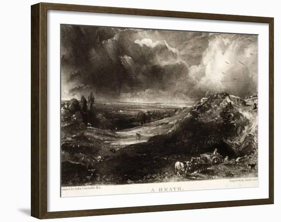 A Heath, from Various Subjects of Landscape Characteristic of English Scenery-John Constable-Framed Giclee Print