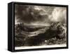 A Heath, from Various Subjects of Landscape Characteristic of English Scenery-John Constable-Framed Stretched Canvas