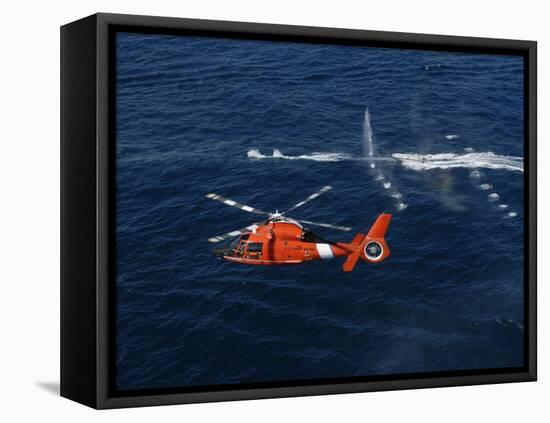A Helicopter Crew Trains Off the Coast of Jacksonville, Florida-Stocktrek Images-Framed Stretched Canvas