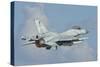 A Hellenic Air Force F-16 Taking Off-Stocktrek Images-Stretched Canvas