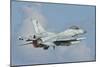 A Hellenic Air Force F-16 Taking Off-Stocktrek Images-Mounted Photographic Print