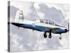 A Hellenic Air Force T-6 Texan II Prepares for Landing-Stocktrek Images-Stretched Canvas