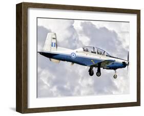 A Hellenic Air Force T-6 Texan II Prepares for Landing-Stocktrek Images-Framed Photographic Print