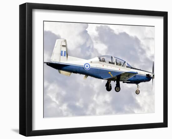 A Hellenic Air Force T-6 Texan II Prepares for Landing-Stocktrek Images-Framed Photographic Print